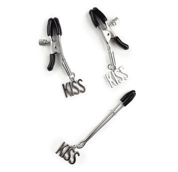 Зажимы для сосков и клитора Art of Sex - Nipple and clit clamps KISS SO5867 фото