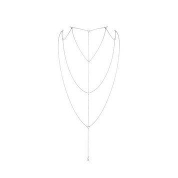 Цепочка для спины Bijoux Indiscrets Magnifique Back and Cleavage Chain - Silver, украшение для тела SO2655 фото