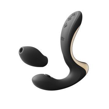 Вибратор-пульсатор с вакуумной насадкой Zalo &ndash; Talis G-Spot PulseWave Vibrator Obsidian Black SX0713 фото