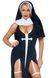 Костюм монашки-грішниці Leg Avenue Sultry Sinner L, сукня, головний убір, комір SO7922 фото 1