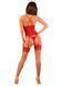 Прозрачный корсет Obsessive Lacelove corset M/L Red, кружево, подвязки для чулок SO8650 фото 2