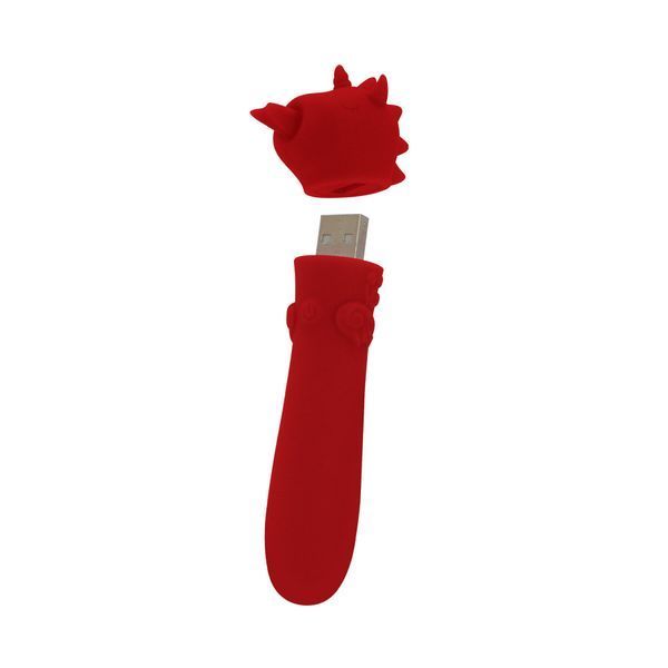 Вібратор-єдиноріжка Unihorn USB Bullet - Blaze Diablo, віброкуля, USB-зарядка SX2859 фото
