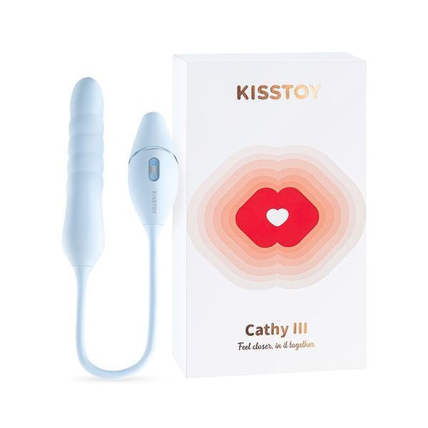 Пульсатор с вакуумным стимулятором KISSTOY Cathy III Light Blue, 5 режимов вакуума, 10 режимов пульсации SX2328 фото