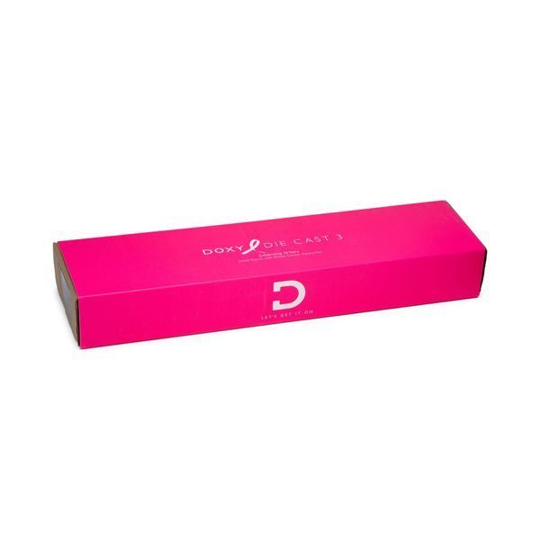 Вибромассажер DOXY Die Cast 3 Hot Pink, очень мощный, питание 220В, металлический корпус SX2459 фото