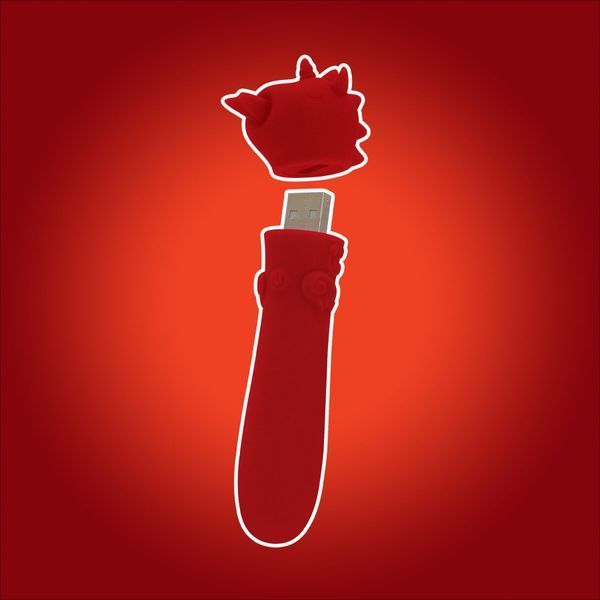 Вібратор-єдиноріжка Unihorn USB Bullet - Blaze Diablo, віброкуля, USB-зарядка SX2859 фото