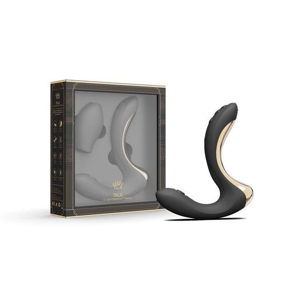Вибратор-пульсатор с вакуумной насадкой Zalo &ndash; Talis G-Spot PulseWave Vibrator Obsidian Black SX0713 фото