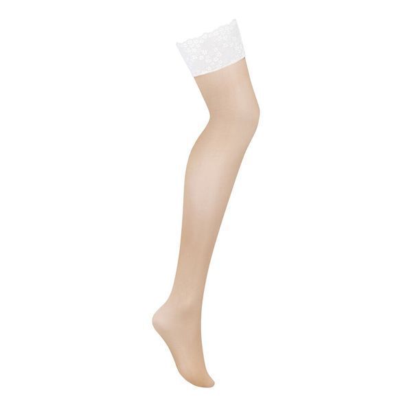 Чулки Obsessive Heavenlly stockings M/L, широкая резинка SO8182 фото