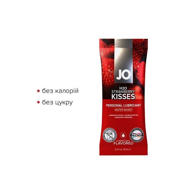 Набор лубрикантов Foil Display Box &ndash; JO H2O Lubricant &ndash; Strawberry &ndash; 12 x 10ml SO6161 фото