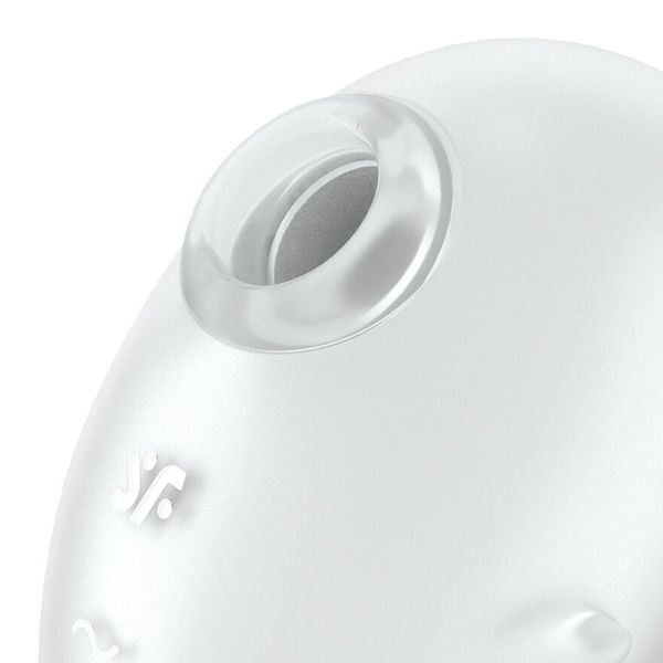 Вакуумный клиторальный стимулятор с вибрацией Satisfyer Cutie Ghost White SX0573 фото