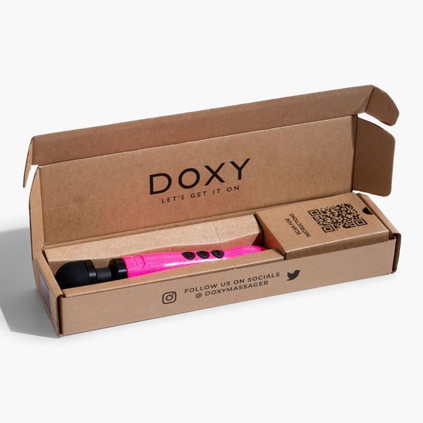 Вибромассажер DOXY Die Cast 3 Hot Pink, очень мощный, питание 220В, металлический корпус SX2459 фото