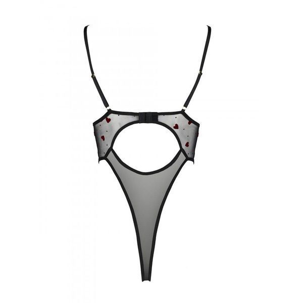 Эротическое боди с рисунком Passion LOVELIA BODY S/M, black SO4754 фото