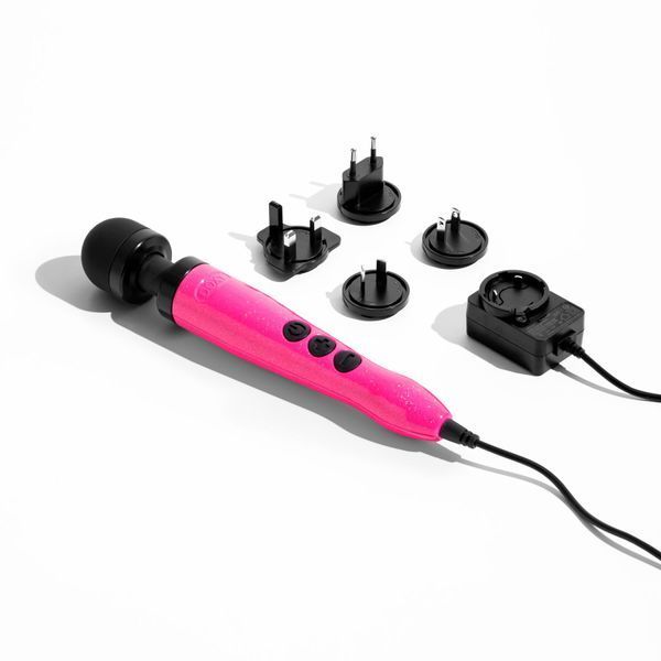 Вибромассажер DOXY Die Cast 3 Hot Pink, очень мощный, питание 220В, металлический корпус SX2459 фото