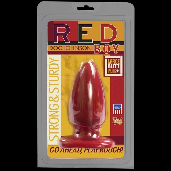 Анальная пробка-втулка Doc Johnson Red Boy - Large 5 Inch, макс. диаметр 5,5см SO1979 фото