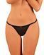 Прозрачные стринги с кружевом Obsessive Celia Noir thong M/L SO7869 фото 3