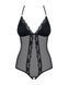 Сетчатое боди с открытыми ягодицами Obsessive 841-TED-1 teddy S/M, черный SO7184 фото 5