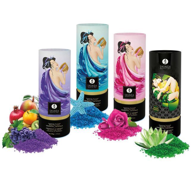 Пенящаяся соль для ванны Shunga Dead Sea salt Oriental Crystals &mdash; Ocean Temptations (500 г) SO6894 фото