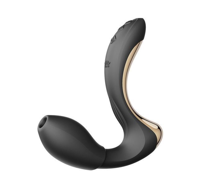 Вибратор-пульсатор с вакуумной насадкой Zalo &ndash; Talis G-Spot PulseWave Vibrator Obsidian Black SX0713 фото