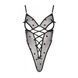 Эротическое боди с рисунком Passion LOVELIA BODY S/M, black SO4754 фото 5