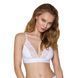 Эластичный топ с кружевом Passion PS001 TOP M, white SO4188 фото 1