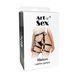 Кожаные гартеры Art of Sex - Melani Leather garters, Черные L-2XL SO8301 фото 4