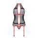 Корсет с пажами Passion SATARA CORSET S/M red, стринги, кружево, застежки спереди и сзади SO8479 фото 3
