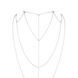 Цепочка для спины Bijoux Indiscrets Magnifique Back and Cleavage Chain - Silver, украшение для тела SO2655 фото 2