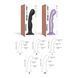 Насадка для страпона Strap-On-Me Dildo Plug P&G Lilas Metallic XL SO9006 фото 4