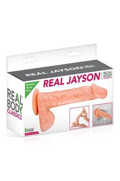 Фаллоимитатор Real Body - Real Jayson Flesh, TPE, диаметр 4см SO1894 фото