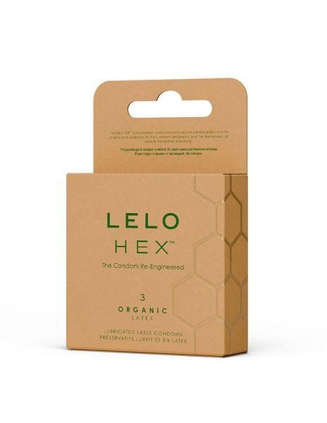 Презервативы LELO HEX Condoms Organic 3 Pack, тонкие и суперпрочные SX3044 фото