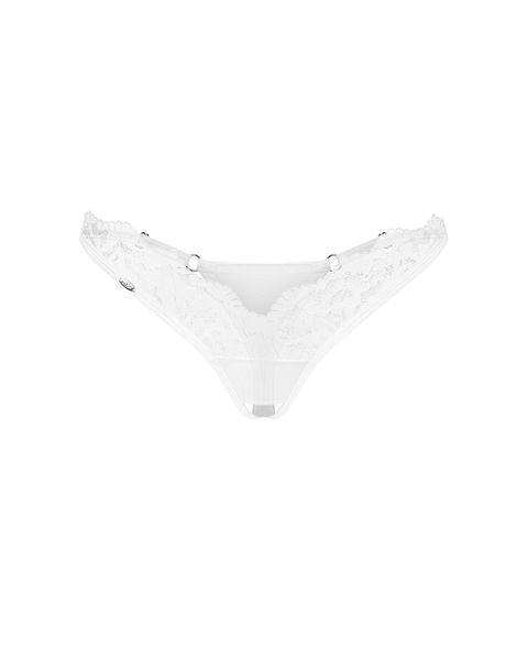 Трусики Obsessive Arrowel White crotchless thong 2XL/3XL SX2593 фото