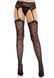 Колготки-чулки Leg Avenue Heart Garterbelt Stockings One Size Black SX2759 фото 2