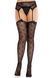 Колготки-чулки Leg Avenue Heart Garterbelt Stockings One Size Black SX2759 фото 5