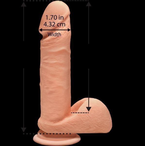 Фаллоимитатор Doc Johnson The D - Perfect D - 7 Inch With Balls - ULTRASKYN, диаметр 4,5 SO1576 фото