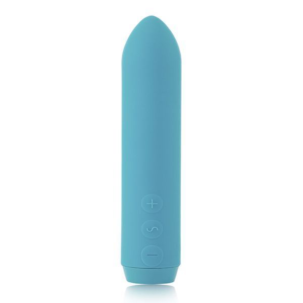 Минивибратор Je Joue - Classic Bullet Vibrator Teal с глубокой вибрацией и фиксацией на палец + подарок косметичка SO3030 фото