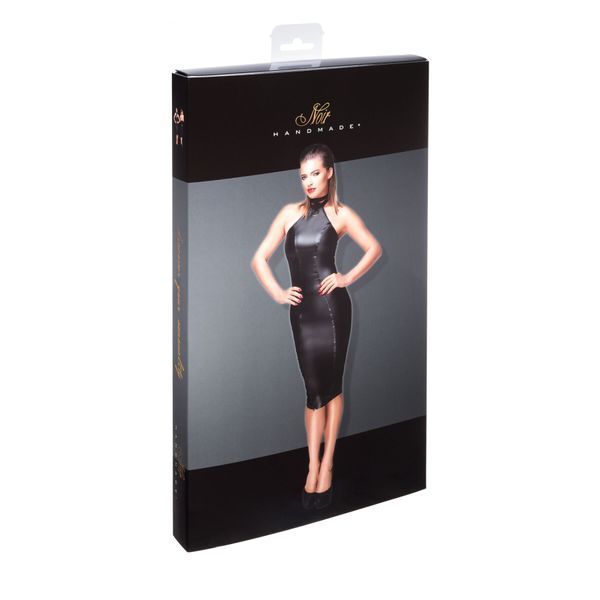 Платье-карандаш с мокрым эффектом Noir Handmade F160 Powerwetlook pencil dress, XXL SX0039 фото