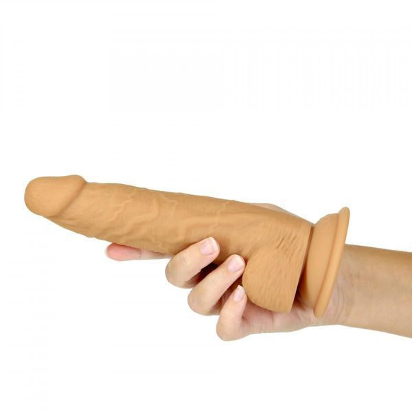 Фаллоимитатор Naked Addiction &mdash; 8&Prime; Silicone Dual Density Dildo Vanilla, вибропуля в подарок SX2236 фото