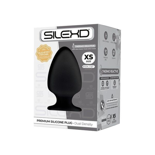 Анальная пробка SilexD (Model 1 size XS) двухслойная, силикон+Silexpan, диаметр 4,5см SO5314 фото