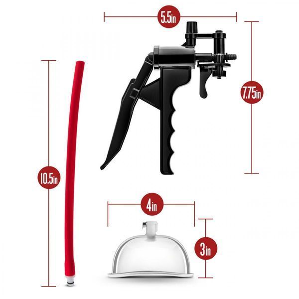 Вакуумна помпа для вульви Blush Temptasia &ndash; Advanced Pussy Pump System, механічна, важіль SX3079 фото