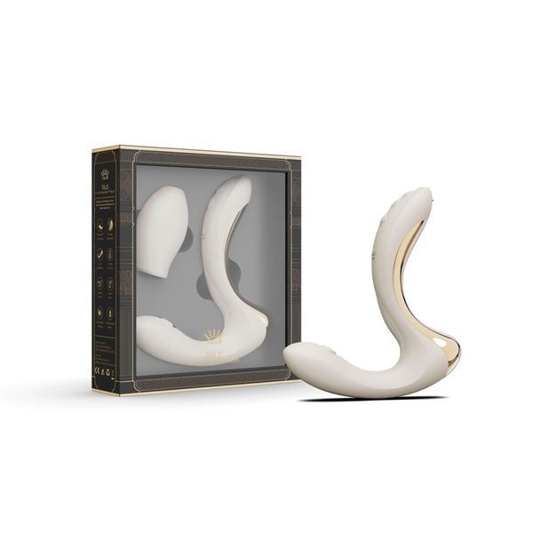 Вибратор-пульсатор с вакуумной насадкой Zalo &ndash; Talis G-Spot PulseWave Vibrator Ivory White SX0714 фото