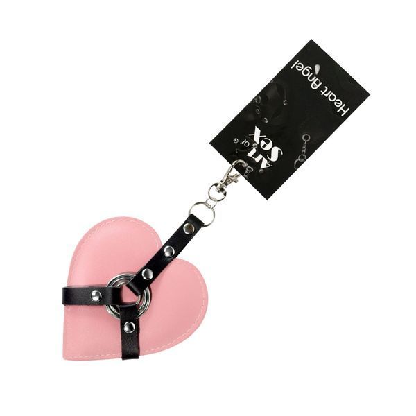 Брелок на карабине для ключей Art of Sex Heart Angel, Розовый SX2247 фото