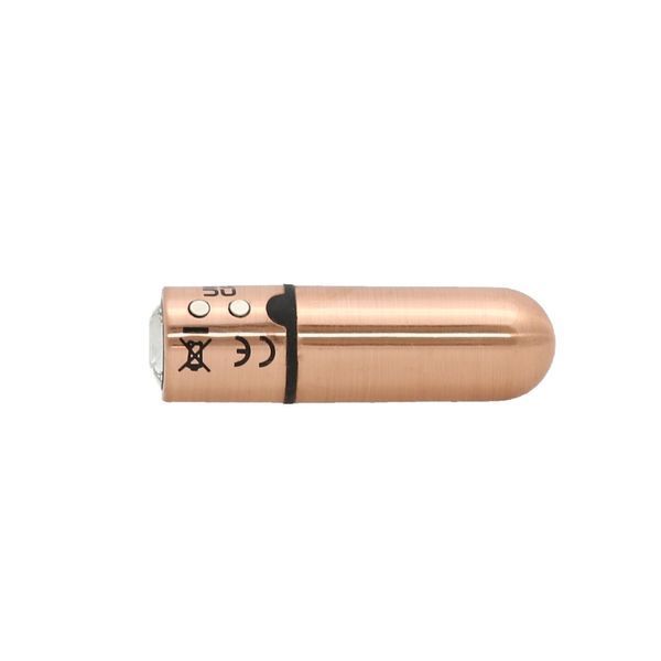 Вибропуля PowerBullet First-Class Bullet 2.5&Prime; with Key Chain Pouch, Rose Gold, 9 режимов вибрации SO6847 фото