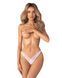 Трусики Obsessive Arrowel White crotchless thong 2XL/3XL SX2593 фото 5