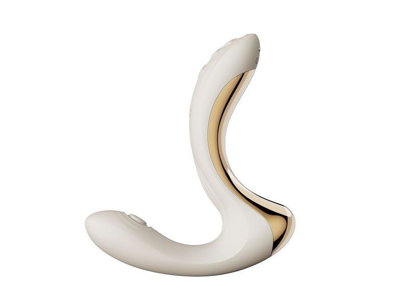 Вибратор-пульсатор с вакуумной насадкой Zalo &ndash; Talis G-Spot PulseWave Vibrator Ivory White SX0714 фото