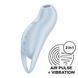 Вакуумный клиторальный стимулятор с вибрацией Satisfyer Pocket Pro 1 Blue SX0574 фото 1