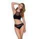 Спортивный топ с прозрачной вставкой Passion PS006 TOP L, black SO4239 фото 3