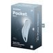 Вакуумный клиторальный стимулятор с вибрацией Satisfyer Pocket Pro 1 Blue SX0574 фото 5