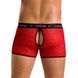 Чоловічі прозорі боксери Passion 046 SHORT PARKER S/M Red, сітка, під леопард SO7610 фото 2