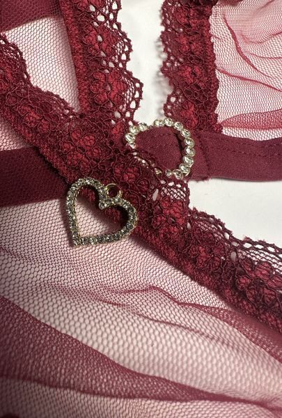 Комплект Passion BELISSANA SET burgundy S SX2912 фото