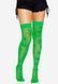 Панчохи з малюнком Leg Avenue 420 Net thigh highs Green SO9160 фото 4