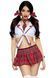Костюм школьницы Leg Avenue Miss Prep School M/L, топ, юбка, галстук, бантики SO7924 фото 1
